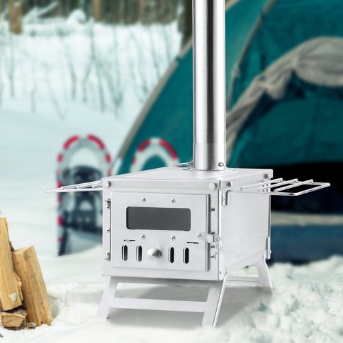 Wood Stove 80 inch Stainless Steel Camping Tent Stove Portable Wood
