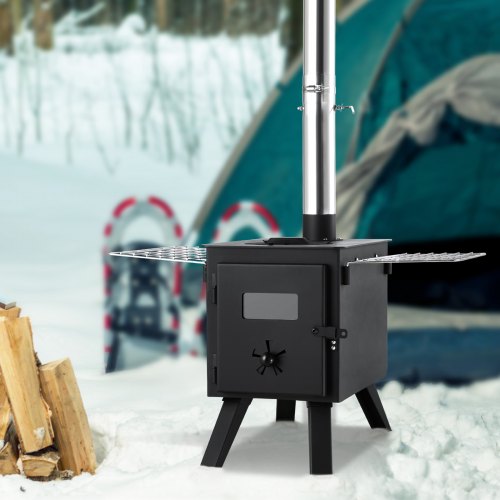 Wood Stove 86 inch Alloy Steel Camping Tent Stove Portable Wood Burning