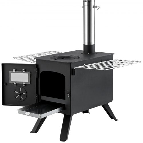 Wood Stove 86 inch Alloy Steel Camping Tent Stove Portable Wood Burning
