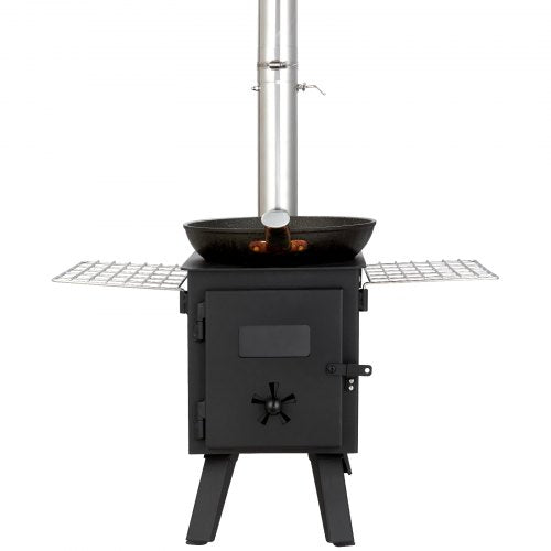 Wood Stove 86 inch Alloy Steel Camping Tent Stove Portable Wood Burning