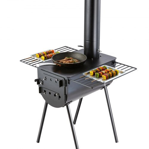 Wood Stove 118 inch Alloy Steel Camping Tent Stove Portable Wood Burning
