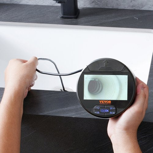 Borescope Triple Lens Endoscope Camera with Light 43 IPS Screen