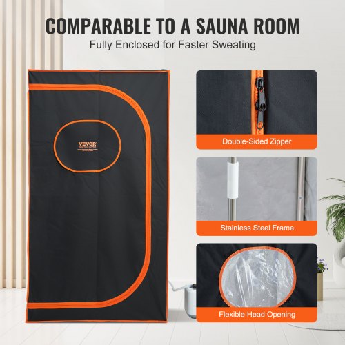 Portable Steam Sauna Tent Full Size 1000W Personal Sauna Blanket Kit for Home