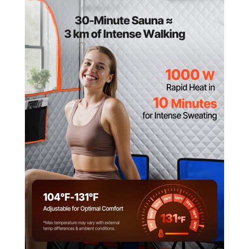 Upgraded Portable Steam Sauna for Home 2 Person Full Body Home Spa Tent