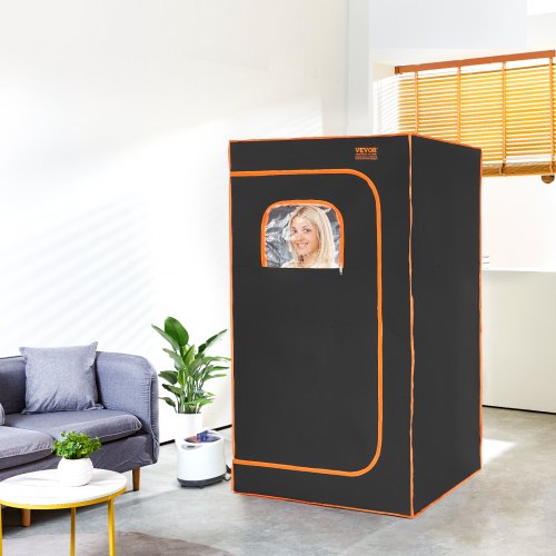Portable Steam Sauna Tent Full Size 1200W With Visible Window Personal
