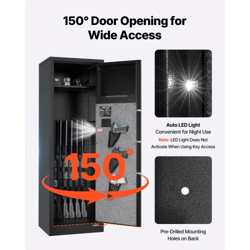 810 Gun Safe Long Gun Cabinet for Rifles and Pistols Quick Access