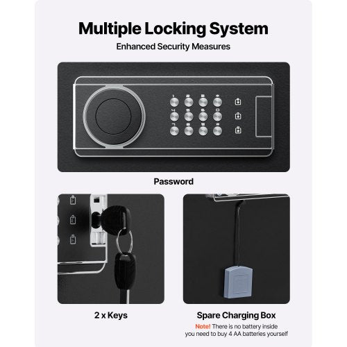 68 Gun Safe Long Gun Cabinet for Rifles and Pistols Quick Access
