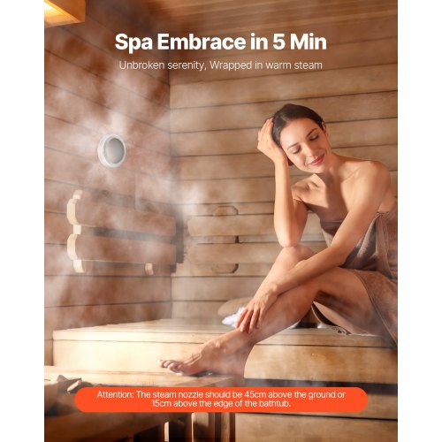Steam Generator 6 kW Steam Shower System with Controller for Home Sauna