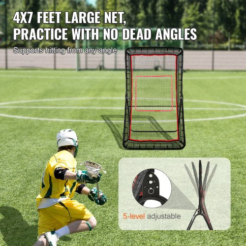 Lacrosse Rebounder for Backyard 4x7 Ft Volleyball Bounce Back Net