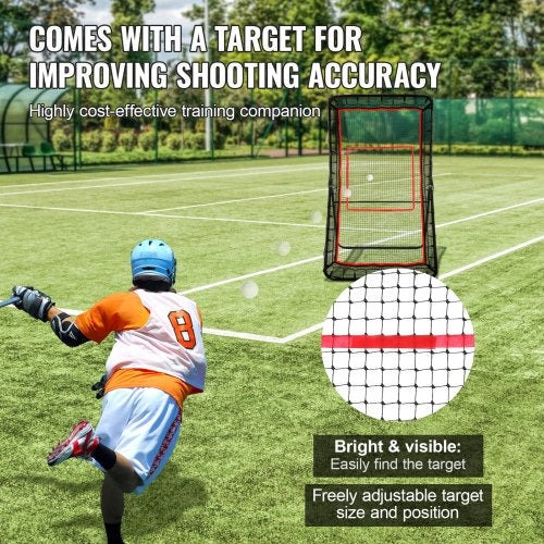 Lacrosse Rebounder for Backyard 4x7 Ft Volleyball Bounce Back Net