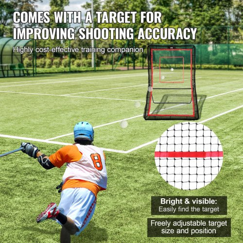 Lacrosse Rebounder for Backyard 5x7 Ft Volleyball Bounce Back Net
