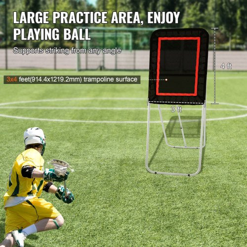 Folding Lacrosse Rebounder for Backyard 3x4 Ft Volleyball Bounce Back Net