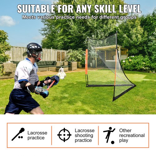 Lacrosse Goal 6 x 6 Lacrosse Net Portable Lacrosse Goal with Carry Bag