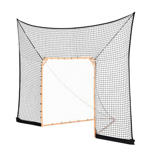 Hockey and Lacrosse Goal Backstop 12x9 ft Lacrosse Net with Extended