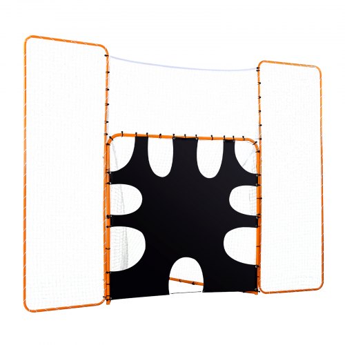 3IN1 Lacrosse Goal 12x9 ft Lacrosse Net with Backstop and Target Quick