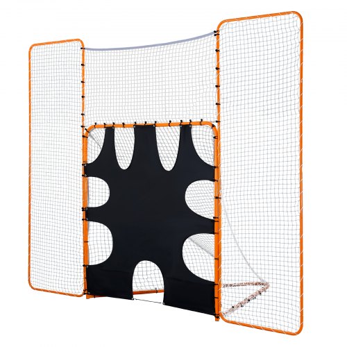 3IN1 Lacrosse Goal 12x9 ft Lacrosse Net with Backstop and Target Quick