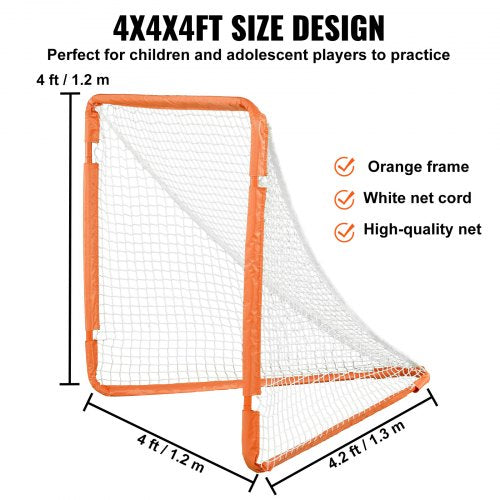 Lacrosse Goal 4 x 4 Small Kids Lacrosse Net Folding Portable Lacrosse