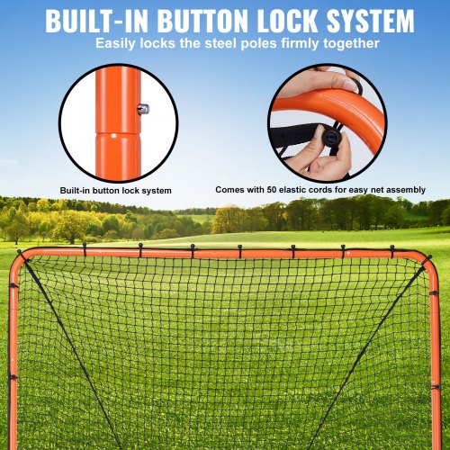 Lacrosse Goal 6 x 6 Lacrosse Net Folding Portable Backyard Lacrosse