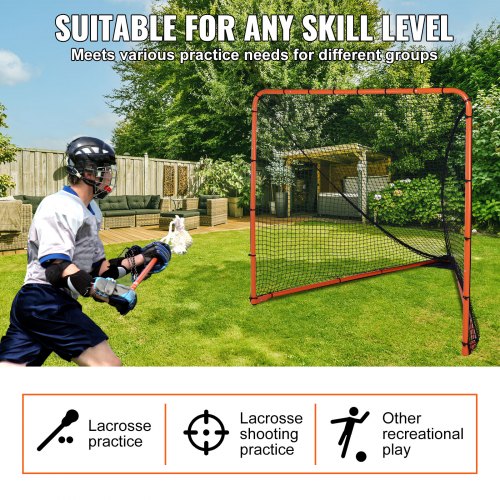 Lacrosse Goal 6 x 6 Lacrosse Net Folding Portable Backyard Lacrosse