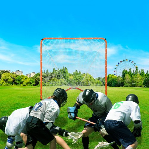 Lacrosse Goal 6 x 6 Lacrosse Net Steel Frame Backyard Lacrosse Training