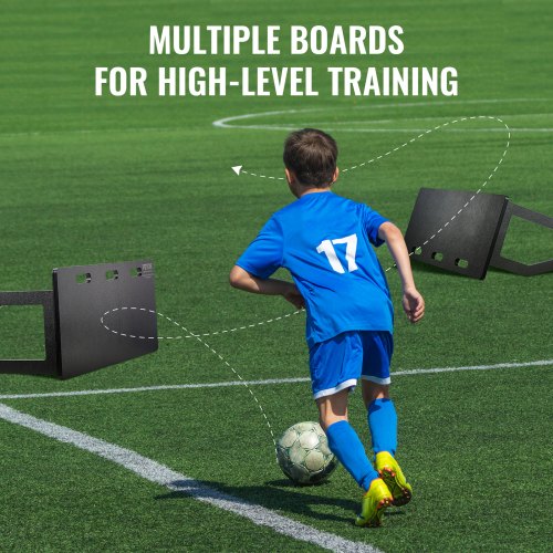 Soccer Rebounder Board 40X16 Portable Soccer Wall with 2 Angles Rebound