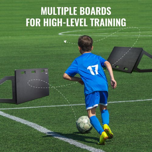 Soccer Rebounder Board 45X18 Portable Soccer Wall with 2 Angles Rebound