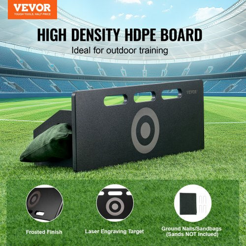 Soccer Rebounder Board 32X12 Portable Soccer Wall with 2 Angles Rebound