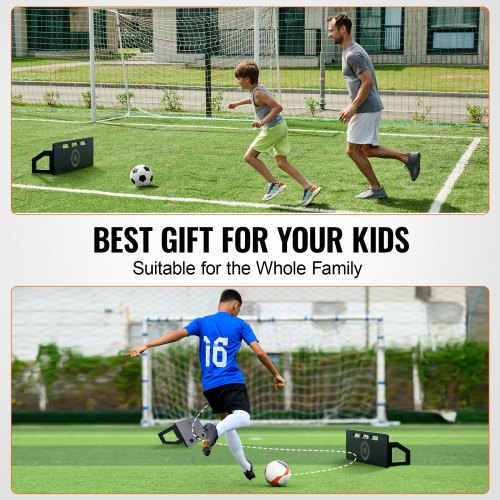 Soccer Rebounder Board 32X12 Portable Soccer Wall with 2 Angles Rebound