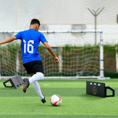 Soccer Rebounder Board 32X12 Portable Soccer Wall with 2 Angles Rebound