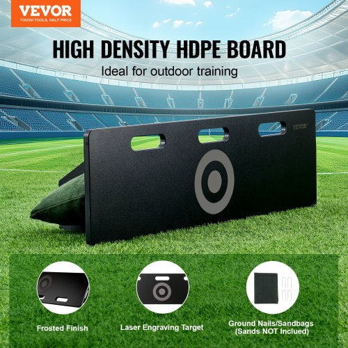 Soccer Rebounder Board 40X12 Portable Soccer Wall with 2 Angles Rebound