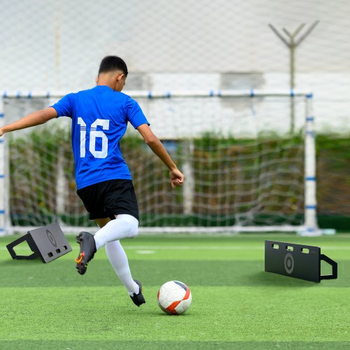 Soccer Rebounder Board 40X12 Portable Soccer Wall with 2 Angles Rebound