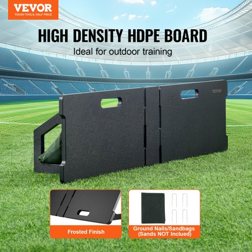 Soccer Rebounder Board 45X13 Portable Soccer Wall with 2 Angles Rebound