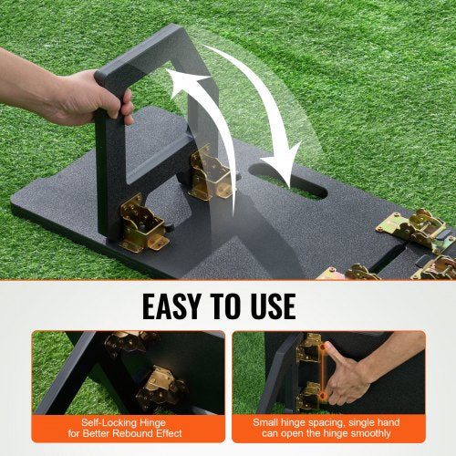 Soccer Rebounder Board 45X13 Portable Soccer Wall with 2 Angles Rebound