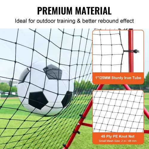 Soccer Rebounder Rebound Net KickBack 39x39 Portable Football Training