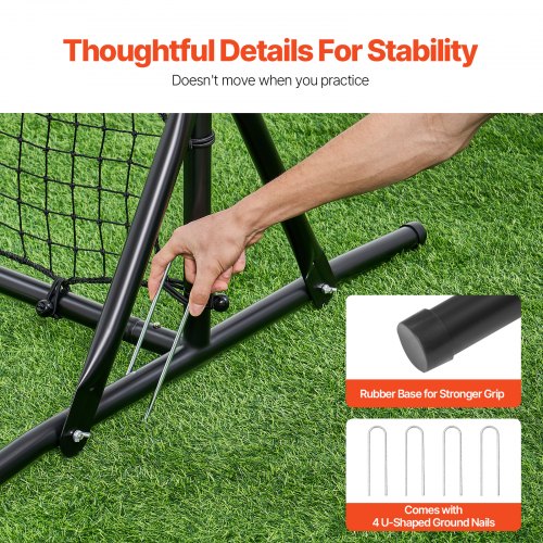 Soccer Rebound Trainer 6x4FT Iron Soccer Training Equipment Sports