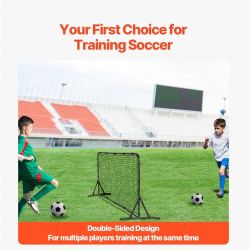 Soccer Rebound Trainer 6x4FT Iron Soccer Training Equipment Sports