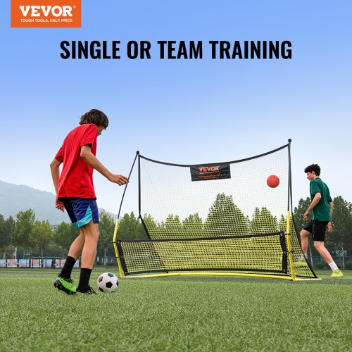 Soccer Trainer 2IN1 Portable Soccer Rebounder Net 71x40 Iron Soccer