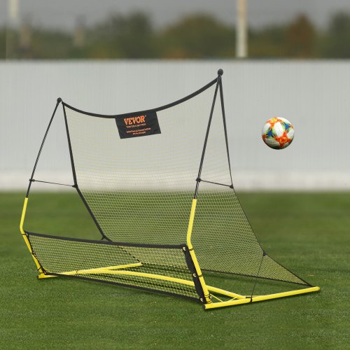 Soccer Trainer 2IN1 Portable Soccer Rebounder Net 71x40 Iron Soccer