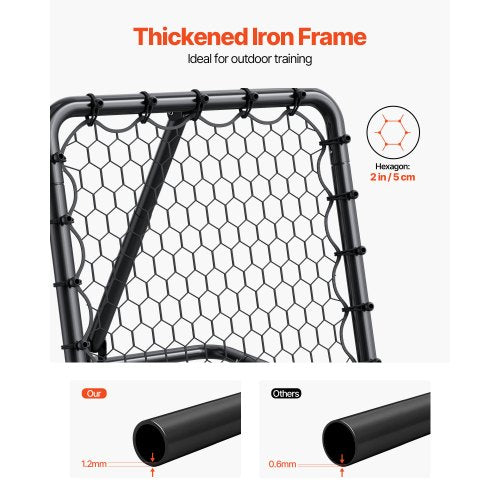 Soccer Rebounder Rebound Net KickBack 34x34 Portable Football Training
