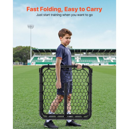 Soccer Rebounder Rebound Net KickBack 34x34 Portable Football Training