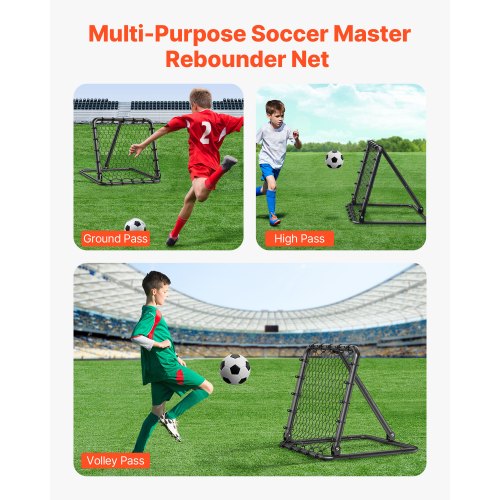 Soccer Rebounder Rebound Net KickBack 34x34 Portable Football Training