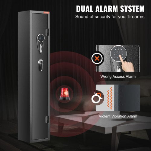 3 Rifles Gun Safe Rifle Safe with Lock Digital Keypad Quick Access Gun