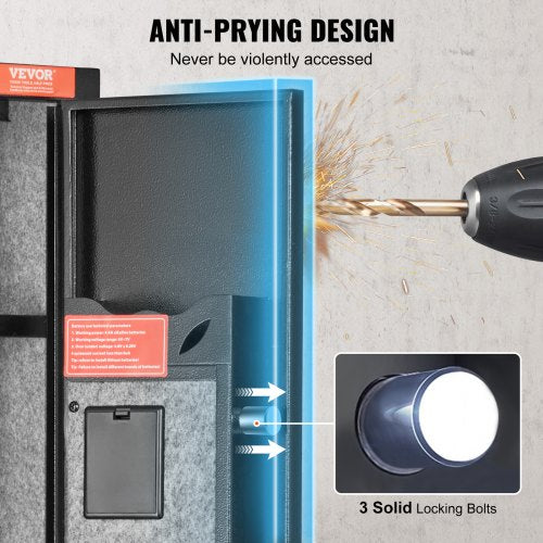 3 Rifles Gun Safe Rifle Safe with Lock Digital Keypad Quick Access Gun