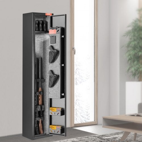 3 Rifles Gun Safe Rifle Safe with Lock Digital Keypad Quick Access Gun