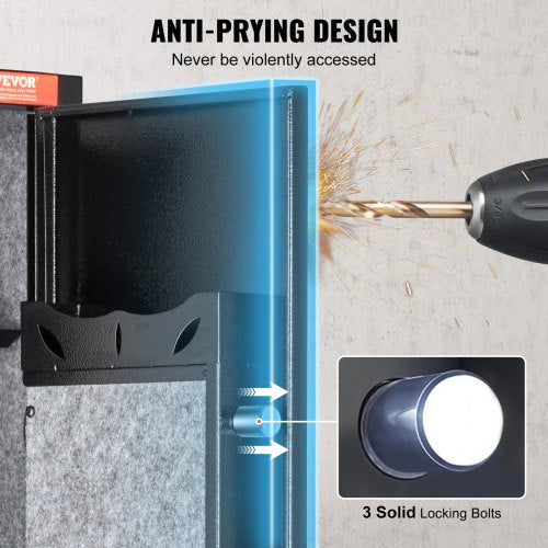 5 Rifles Gun Safe Rifle Safe with Fingerprint Lock Quick Access Gun