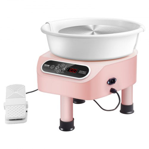 Pottery Wheel 350W Electric Wheel for Pottery with Foot Pedal and LCD Touch