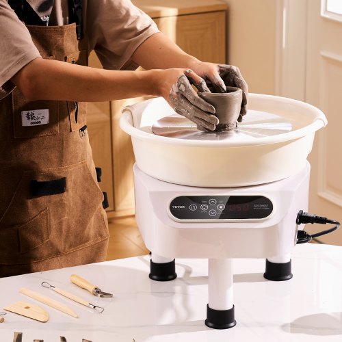 Pottery Wheel 10 inch Pottery Forming Machine Direct Drive Ceramic Wheel