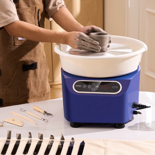 Pottery Wheel 10 inch Pottery Forming Machine 350W Electric Wheel for Pottery