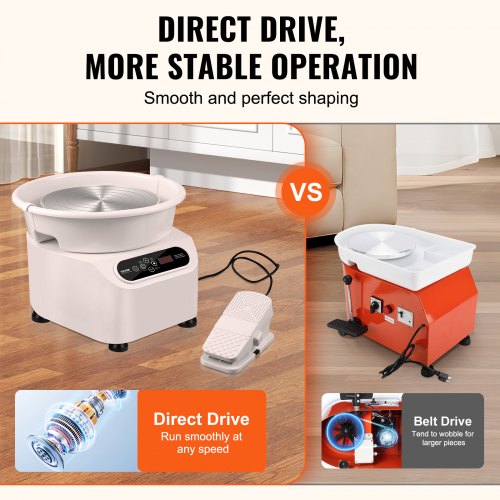 Pottery Wheel 11 inch Pottery Forming Machine 350W Electric Wheel for Pottery