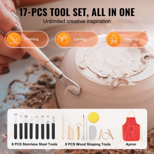 Pottery Wheel 11 inch Pottery Forming Machine 350W Electric Wheel for Pottery